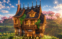 🏰 Blackthorn Medieval House | Gothic Timber Manor & Dark Fantasy Residence
