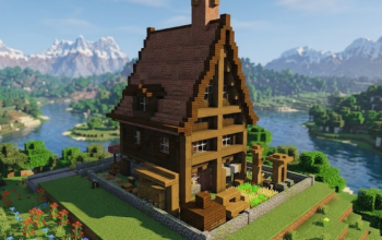 🏰 Cozy Medieval Timber Cottage – Fully Furnished Schematic