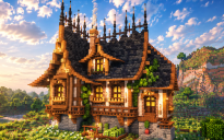 🏰 Darkmere Medieval House | Gothic Timber Manor & Shadowed Fantasy Residence