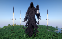 Minecraft Dark Lantern Statue Free Schem