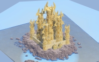 Sandstone Fantasy Castle 400x400 Blocks Fully Built Map