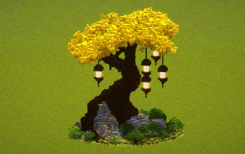 Golden Lantern Tree