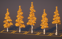 Custom Poplar Yellow Trees