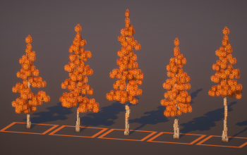 Custom Poplar Orange Trees