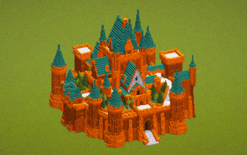 Prismarine Orange Castle