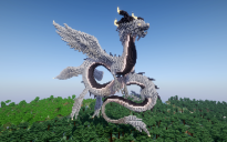 Minecraft Guardian Skywyrm Statue Free Schem