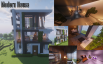 Modern house with basement