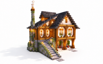 🏰 Snowy Medieval Cottage