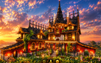 🏰 Crimsonvale Grand Manor | Gothic Medieval Estate & Fantasy Courtyard Residence