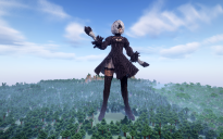 Minecraft NieR 2B Statue Free Schem
