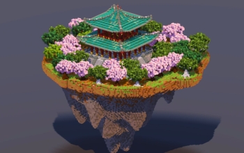 Floating Island Japanese Temple