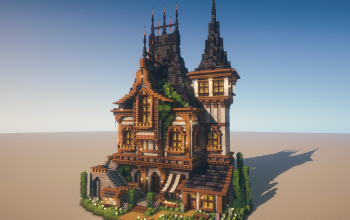 🏰 Ravencrest Gothic Manor | Dark Spires & Elegant Medieval Fantasy House