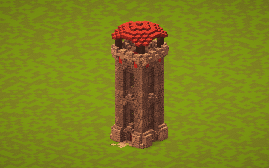 Simple Redstome Flying Machine Mud Simple tower | Minecraft Tower #32086