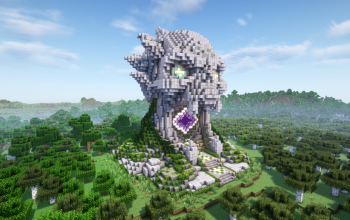 Minecraft Zombie Nether Portal Statue V02 Free Schem