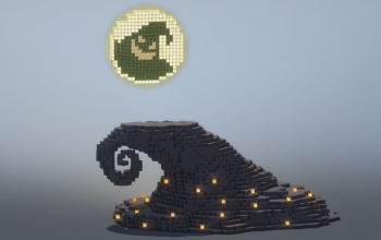 Jack Skellington's Spiral Hill – Minecraft Build