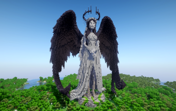 Minecraft Corpse Bride Statue Free Schem