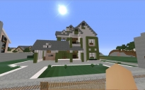 Green and White Modern House
