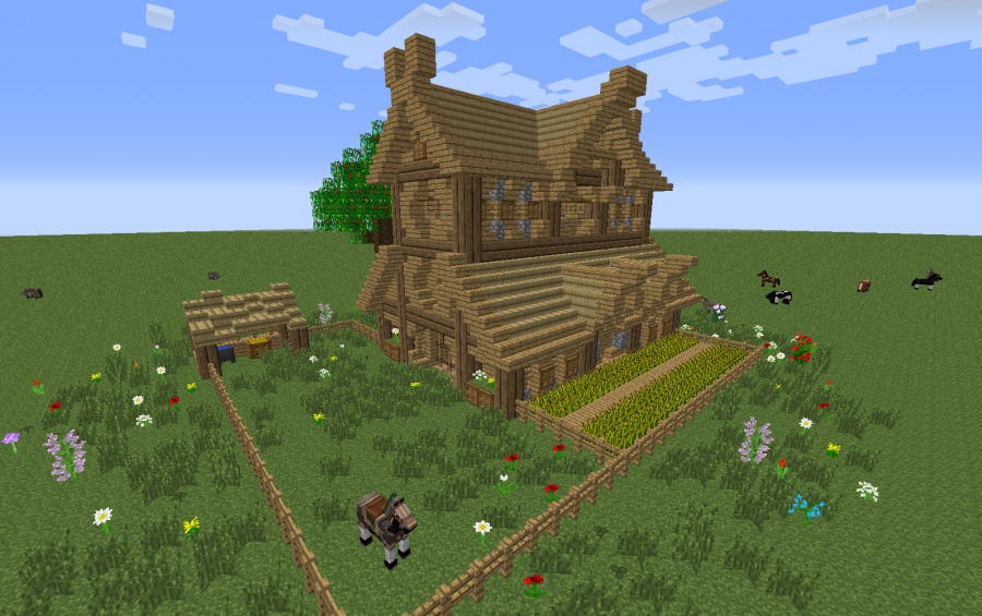 Rohan stable (it's a harda world schematica project: Rohan) | Minecraft ...