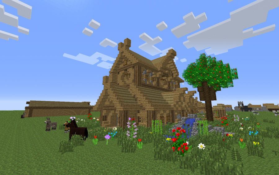 Rohan stable (it's a harda world schematica project: Rohan) | Minecraft ...