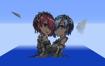 Rem & Ram Pixel Art